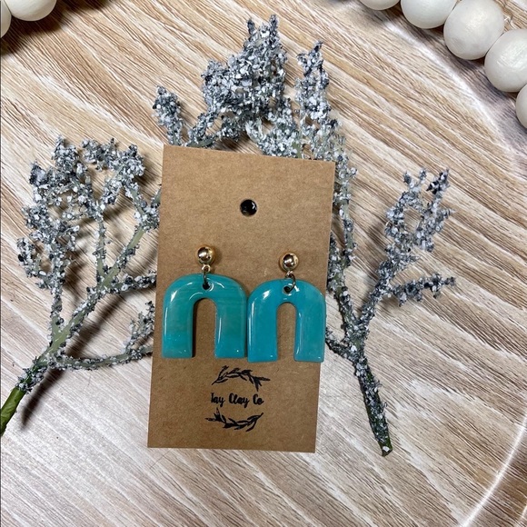 Handmade Polymer Clay earrings - Picture 2 of 7